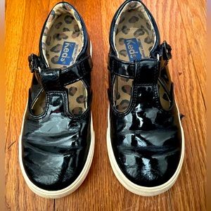 Keds Little Girls Daphne Patent Black